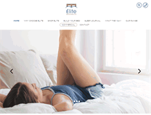 Tablet Screenshot of elitebedding.com.au